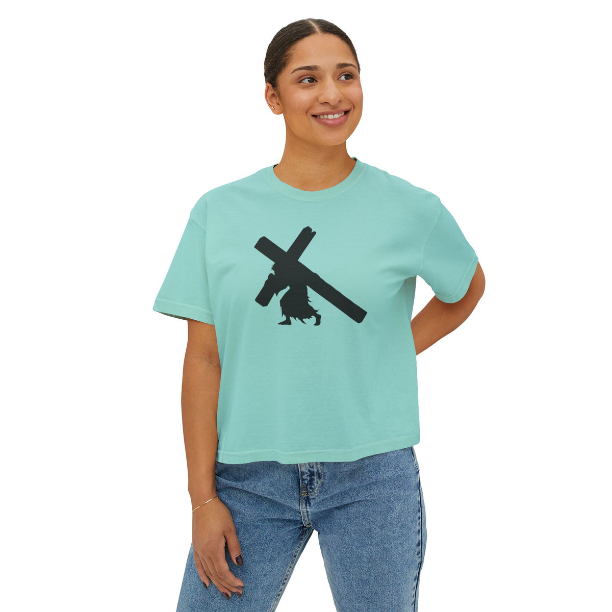 WOMENS KB LOGO BOX TEE
